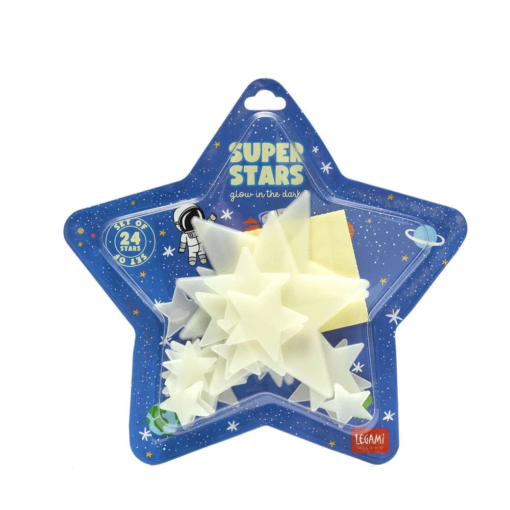 Stelle Fosforescenti Adesive Legami 24 Pezzi - Idea Regalo Lema